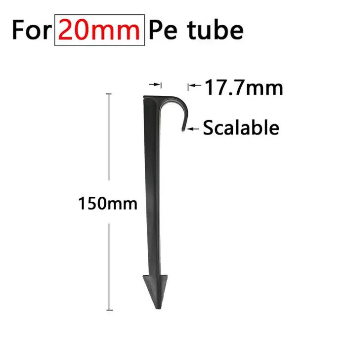Jardin 1/4 "3/8" 16mm 20mm tuyau 11cm 20cm "C" forme fixe tiges support