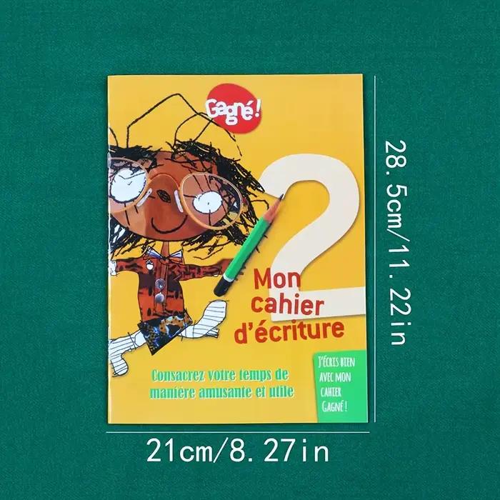 Cahier d'exercices d'écriture en français : apprenez le français et pratiquez l'écriture de lettres et de courtes phrases