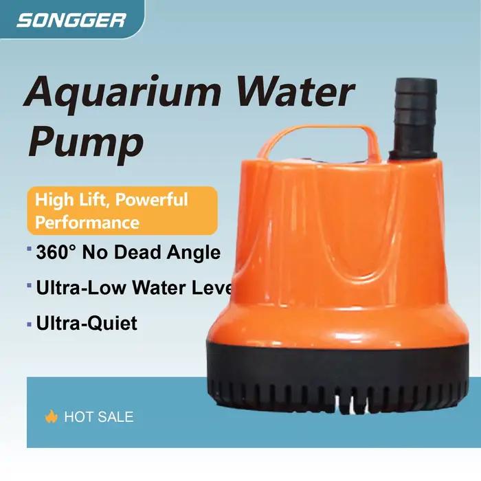 Pompe Submersible à Aspiration Basse 220V 30 à 110W 1800 à 4500L H Ultra Silencieuse pour Aquarium Changement d Eau Circulation et Transfert