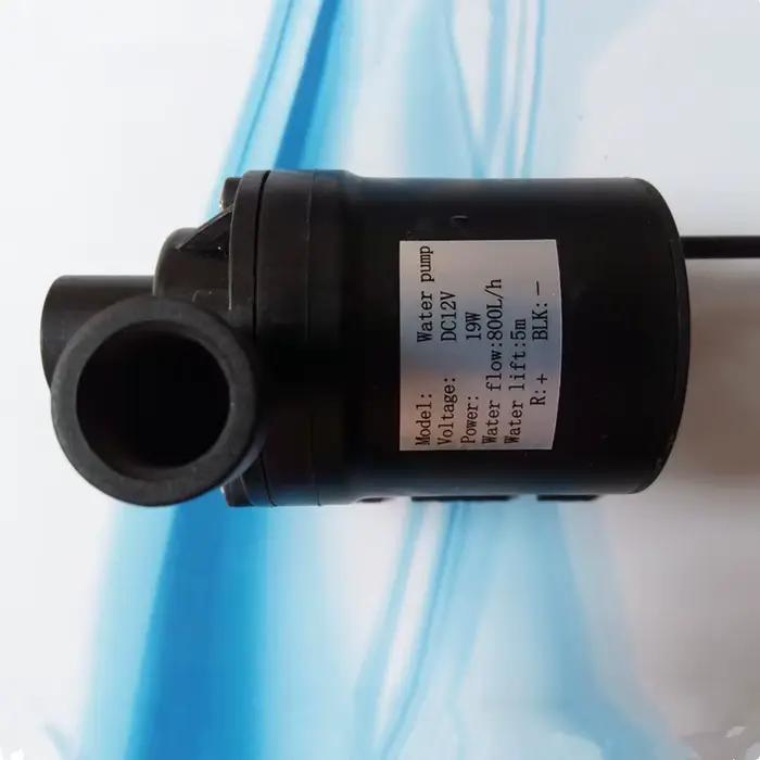 800L/h Mini pompe à eau DC 12V 24V 19W 8000 tr/min 5.5m ascenseur moteur sans brosse