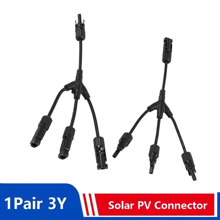 1 paire de connexion parallèle de branche Y 3 à 1