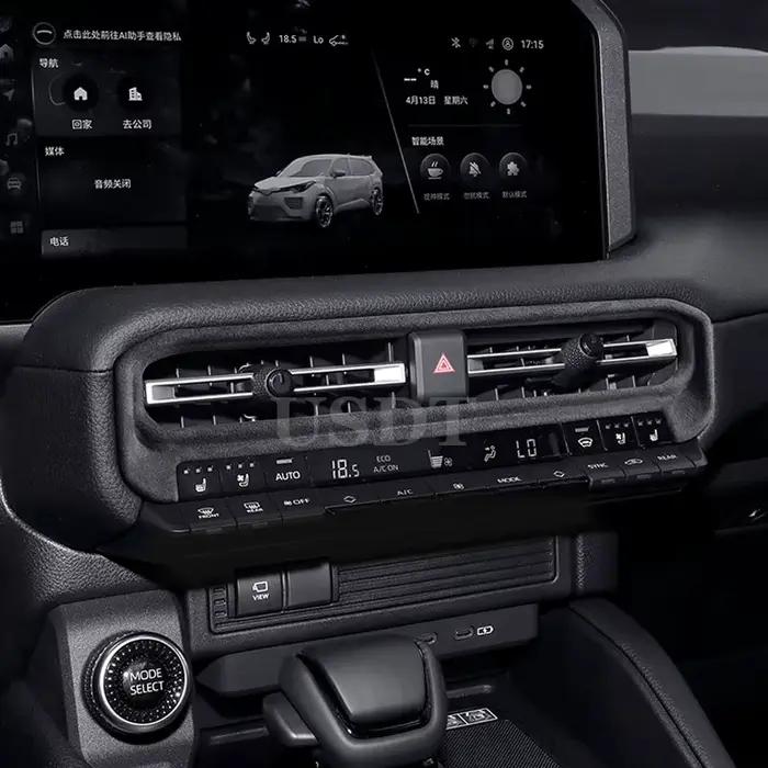 Couvercles de sortie d'aération de climatiseur avant en daim, décoration intérieure, adaptés pour Toyota Land Cruiser 2025, 2024, Prado LC250, 250, 1958