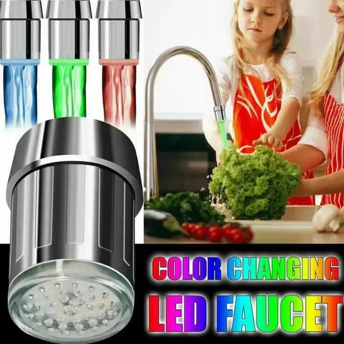 Robinet à capteur écologique avec indicateur LED 3 couleurs