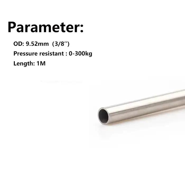 Tuyau d'acier inoxydable à haute pression de 9.52mm 3/8" pour des raccords de système de refroidissement par brumisation