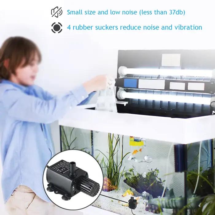 Pompes à eau pour étang jardin Camping fournitures USB 5V 4.8W Ultra-silencieux Mini sans brosse étanche Submersible fontaine Aquarium