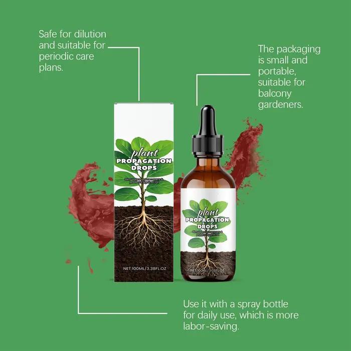 Stimulant de racines pour plantes saines et fortes jardinage intérieur extérieur propagation d'eau système de racines plus saines croissance prolongée revitalisation feuilles jaunies design ergonomique application précise sans gaspillage