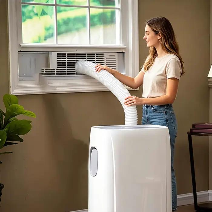 Tuyau d'évacuation pour climatiseur portable