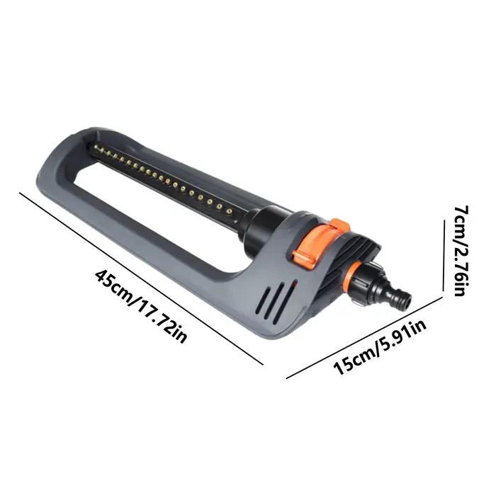 Arroseur oscillant de jardin à 19 trous avec base lestée pour pelouse