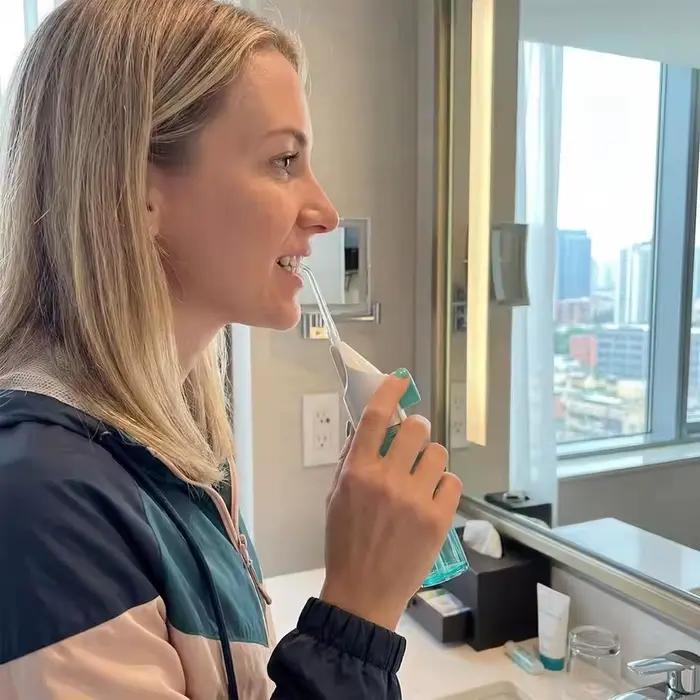 Hydropulseur Portable, Brosse à Dents à Jet d'Eau, Cure-Dents, Irrigateur Nasal, Nettoyeur Dentaire, Hygiène Buccale