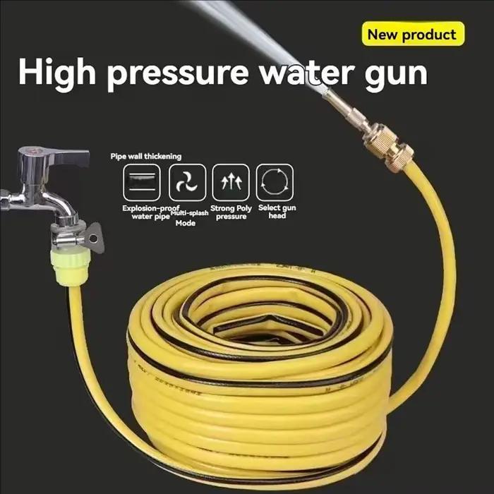 Enrouleur de tuyau d'arrosage en plastique jaune pour jardin et lavage de voitureUsageIdOccasionsSpéciales