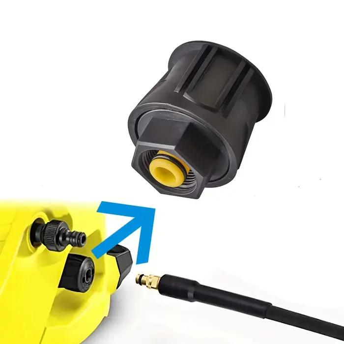 1 pièce d'adaptateur de connecteur rapide haute pression – compatible avec les tuyaux de la série KARCHER K2-K7
