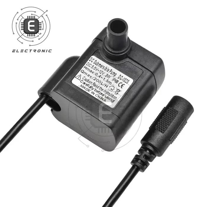 1 pièces d'origine DC 3 W 5.5 V-12 V DC-1020 Mini pompe Submersible solaire pour Aquarium