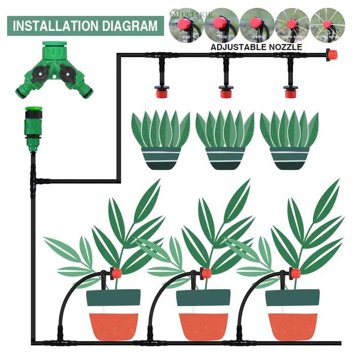Kit d'arrosage automatique pour jardin et serre