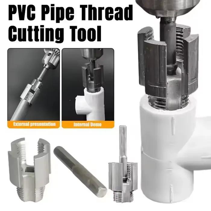 Enfileur de tuyaux PPR/PVC 1/2" et 3/4" – Outil de taraudage à double fonction pour filetage interne et externe