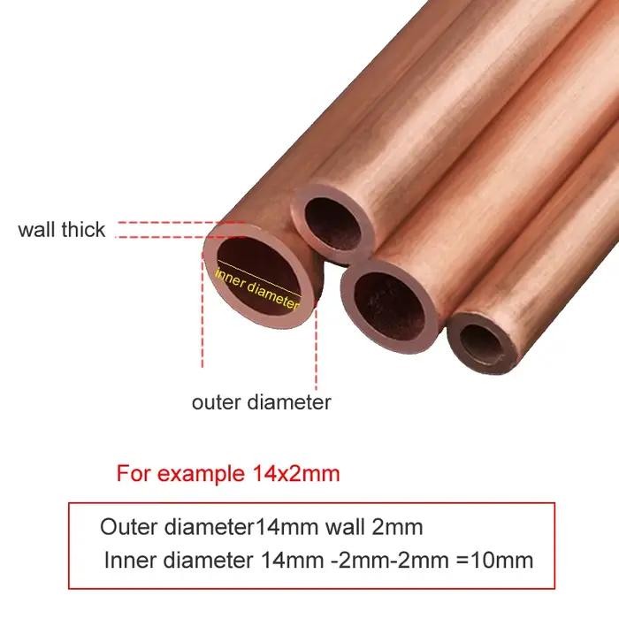 Tuyau en cuivre T2, diamètre extérieur 21mm 22mm 23mm 27mm 25mm 29mm 30mm