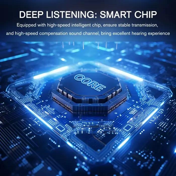 Aide auditive rechargeable 2025, numérique, intelligente, réduction du bruit, pour personnes âgées et jeunes, surdité, amplificateur de volume pour les oreilles