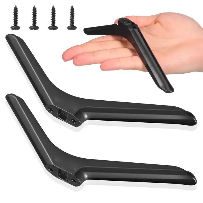 Pieds de support TV avec vis, pieds de remplacement pour téléviseurs, socle de table, pied de montage pour téléviseurs intelligents de 32 pouces