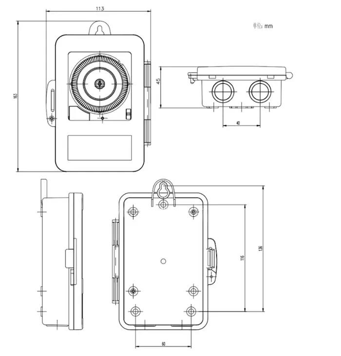 Minuterie mécanique TB388 TB388R