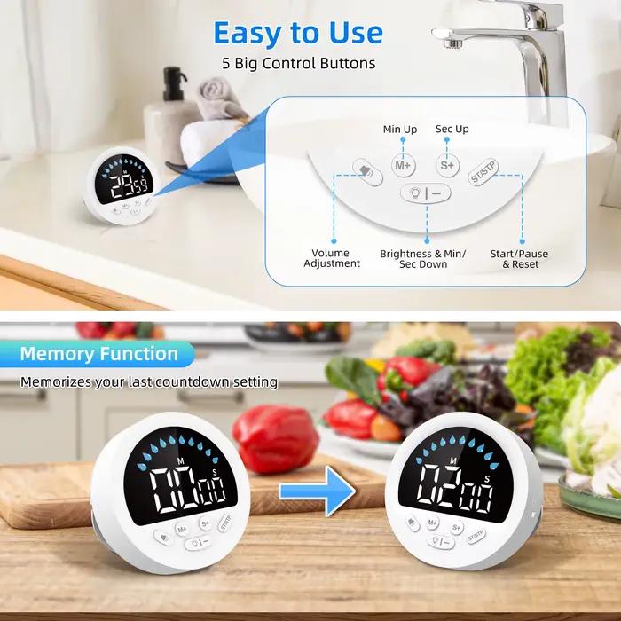 Minuteur portable étanche avec grand écran