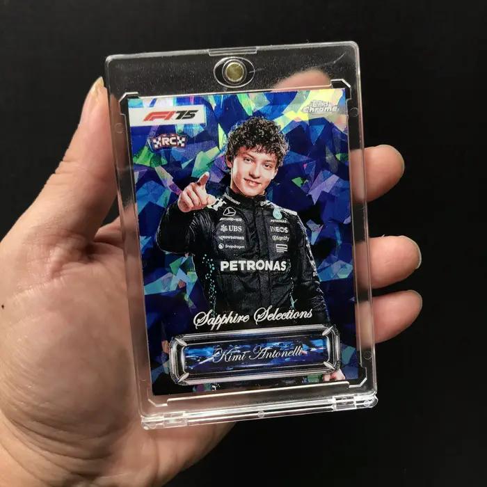 Cartes à collectionner F1 personnalisées DIY, cartes autographiées rares avec Hamilton, Verstappen, Leclerc et Antonelli, cadeaux pour les fans de course automobile F1