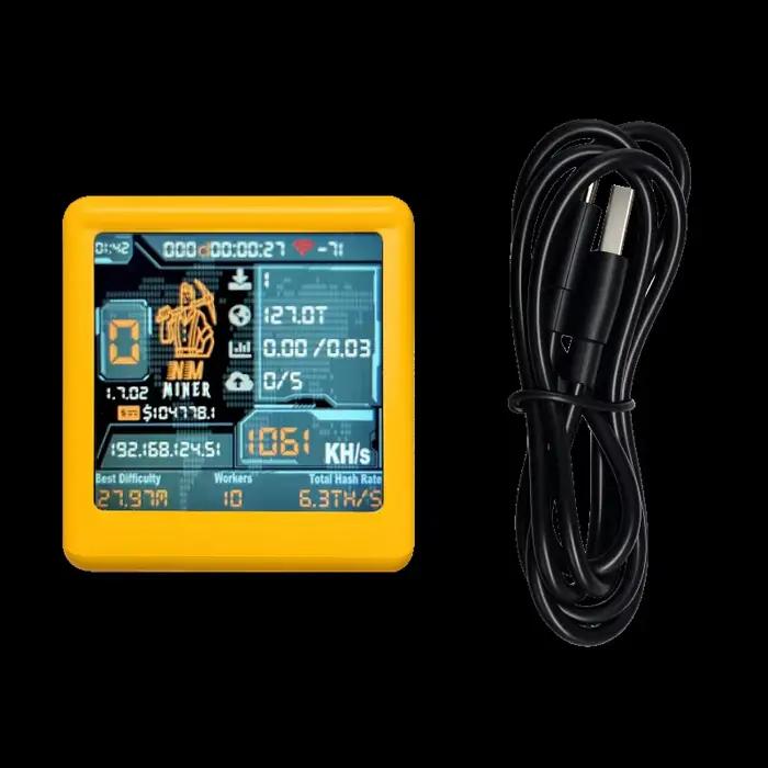 NM TV NMMiner Smart TV Officiel 1060KH/s, meilleur que Nerdminer V2, ESP32, Mineur de Loterie BTC SOLO et Horloge de Bureau Silencieuse Intelligente pour la Maison