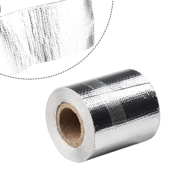 Bande Isolante Pour Tuyau D'Echappement 5m X 5cm Argent Haute Température Facile À Installer Pour Tuyauterie Conduits De Chauffage Et Ventilation Occasions Spéciales