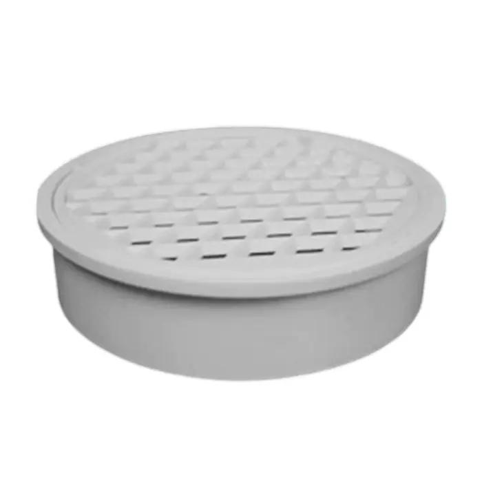 Tuyau de drainage rond en PVC avec couvercle de drain de sol