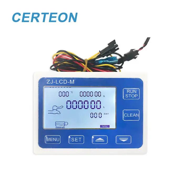Débitmètre ZJ-LCD-M 1/2 Pouce pour Remplissage de Liquides avec Affichage Numérique Capteur de Fuite Électrovanne Normalement Ouverte Kit de Contrôle Quantitatif
