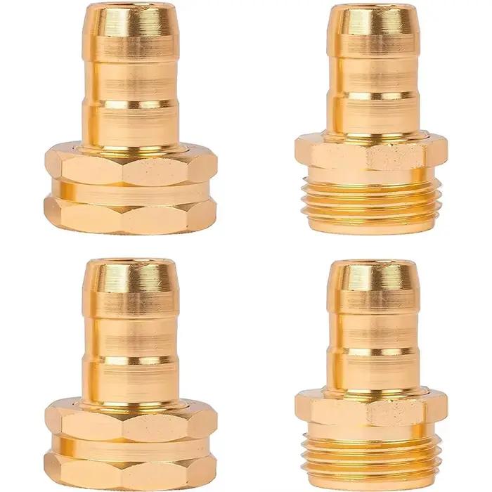 Connecteur de réparation de tuyau d'arrosage avec colliers de serrage