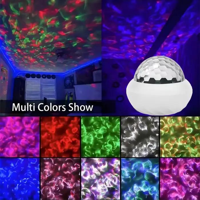 Projecteur de lumière du nord RGB atmosphère veilleuses télécommande USB Aurora lampe de Projection 360 °   Rotation pour la décoration de fête à la maison