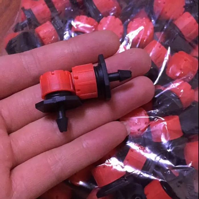 Lot de 100 goutteurs d'irrigation micro-irrigation réglables