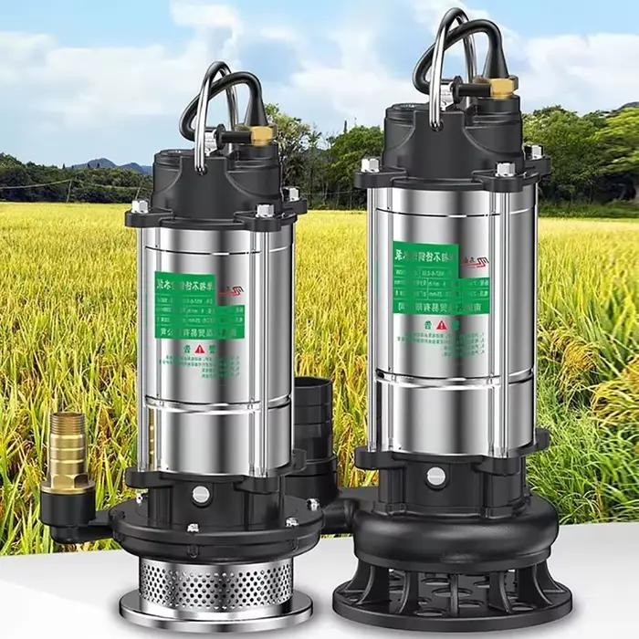 Pompe à eaux usées auto-amorçante en acier inoxydable