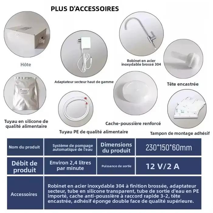 Distributeur d'eau automatique 12V pour bouteilles