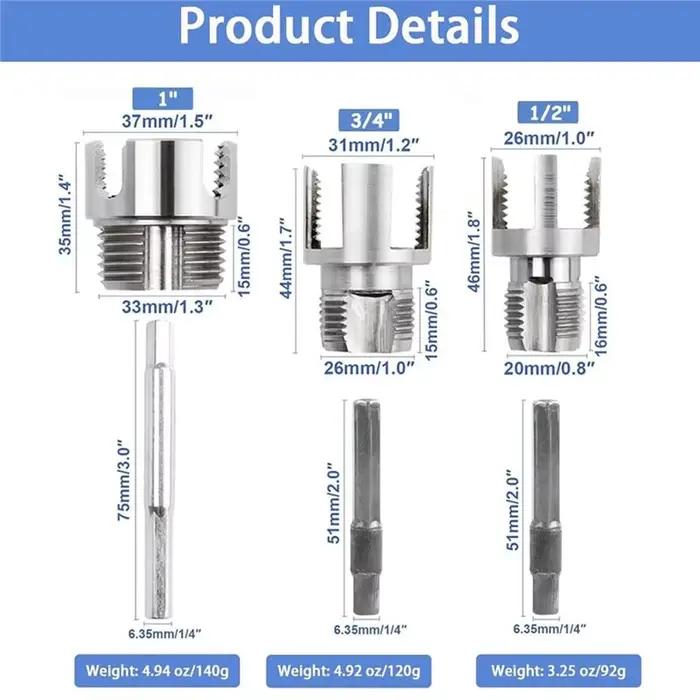 Outil de filetage de tuyaux BSEVB-3PCS