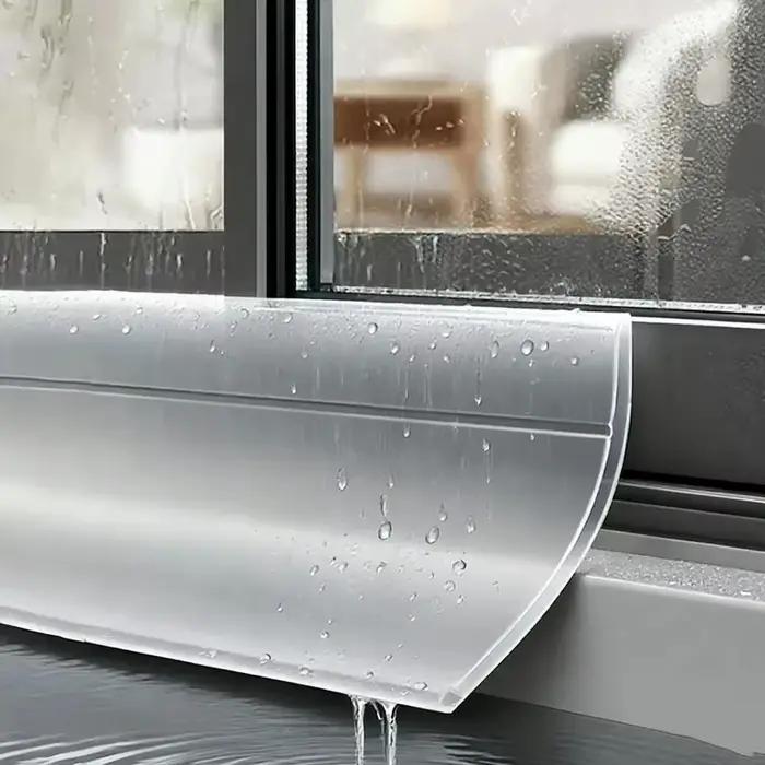 Barre de blocage d'eau pour fenêtre coulissante transparente