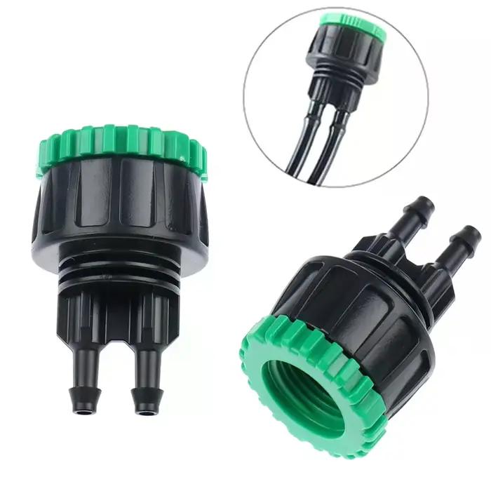 Connecteur d'eau de jardin en plastique 1/4" à 1/2" 3/4" femelle connecteur Y adaptateur de tuyau d'irrigation pour usage durable et facile à utiliser occasions de jardinage