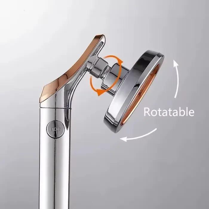 210 ° Pommeau de douche rotatif à haute pression