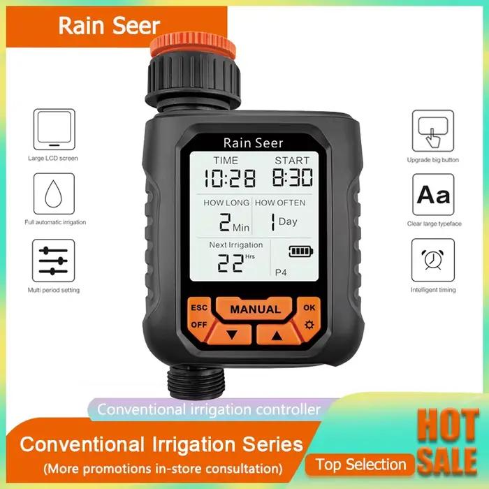 Soudeur grand écran LCD minuterie d'eau étanche IP65 maison jardin irrigation
