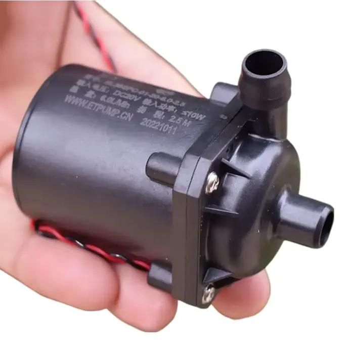 Pompe à eau submersible silencieuse à impulsion centrifuge sans balais DC 18V 20V 24V 432L/H Micro