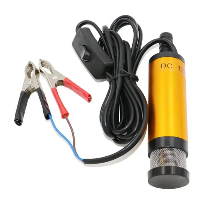 Mini pompe Submersible électrique Portable 12V Dc 38Mm pour pompes huile eau coque en alliage d'aluminium 12L/Min