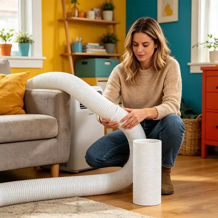 Tuyau d'évacuation pour climatiseur portable