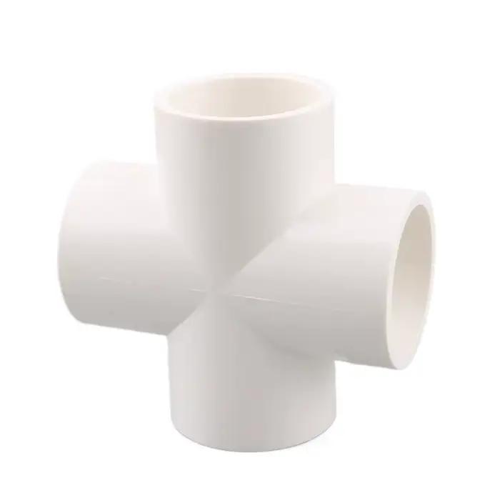 Connecteur de tuyau en PVC blanc