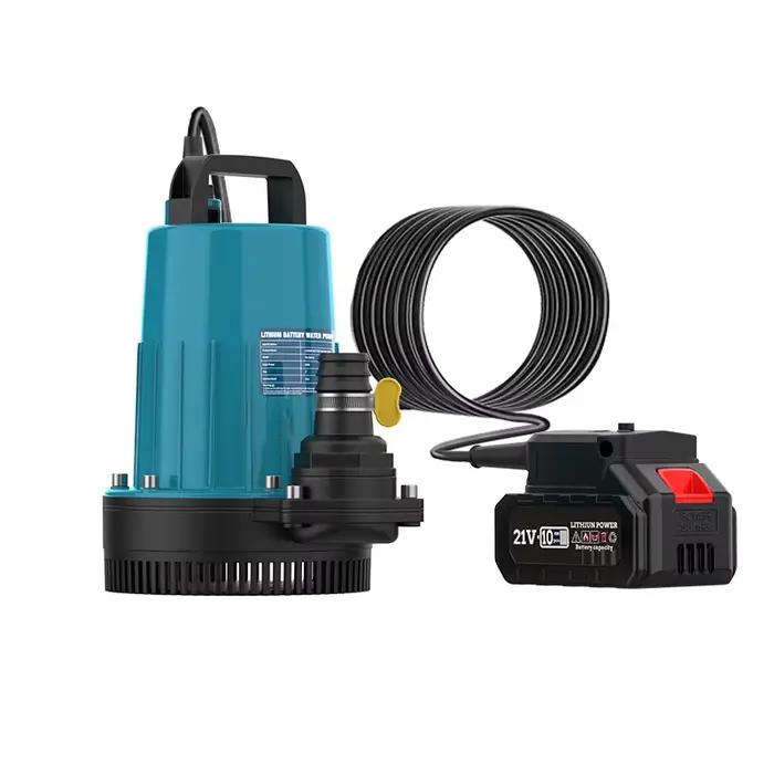 Pompe submersible 21V Lithium portable pour arrosage jardin piscine aquarium排水泵产品描述，这里给出的是一个针对园艺和水族箱等用途的便携式锂电池驱动水泵的HTML页面。页面强调了产品的便利性和多功能性，同时解释了每个特性如何给用户带来实际的好处。最后给出了一个SEO优化的标题，该标题基于产品的特性和功能，包含了多个关键词以吸引潜在客户。