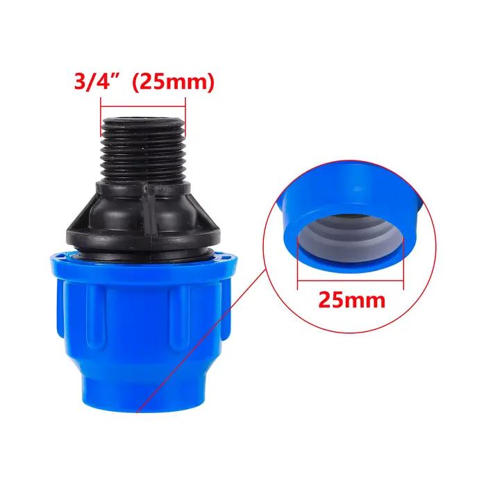 Adaptateur de tuyau PE PVC 1/2 "3/4" 1 "1.2" 1.5 "mâle à 20/25/32/40/50mm réducteur