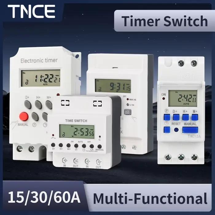 TNCE 15/30/60A commutateur de contrôle de temps 220V pour réverbère