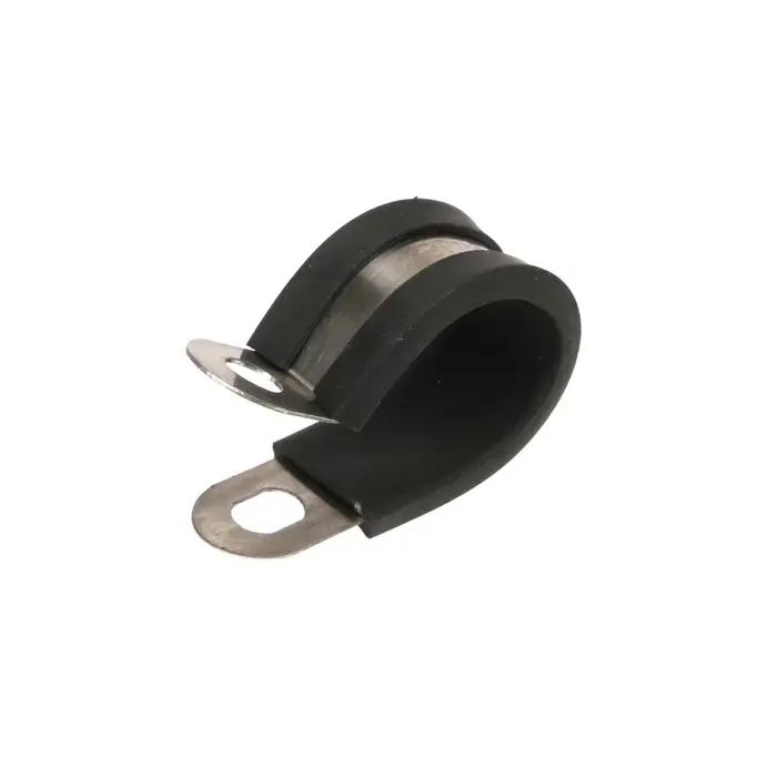 10 pièces/20 pièces doublées de caoutchouc P Clips câble montage tuyau collier de serrage tuyaux de fixation en acier inoxydable matériel attaches 6-24mm