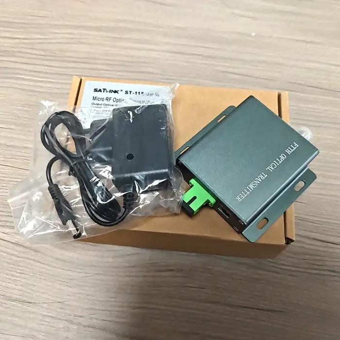 Système de télévision par satellite ST-115-3mW, petit système, transmission par fibre optique, émetteur optique 1550 nm, transmission optique FTTH-CATV & SAT-IF TV