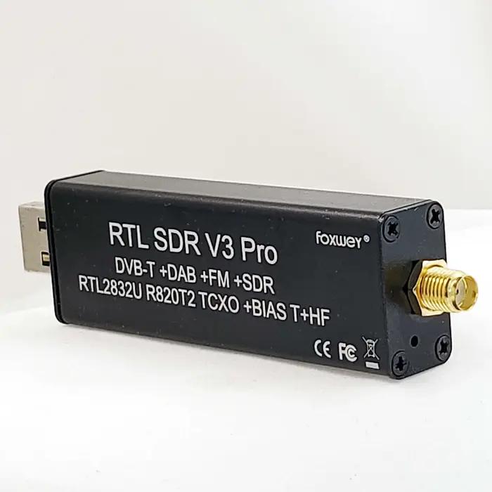 Récepteur RTL SDR V3 Pro avec chipset RTL2832-RTL2832U R820t2 pour radioamateur SDR RTL pour 500 KHz-2 GHz UHF VHF HF AM FM