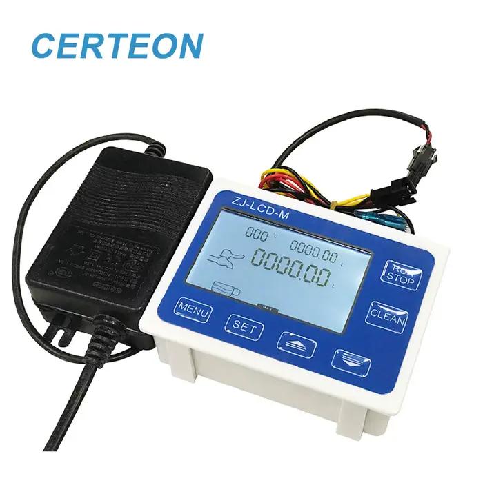 Débitmètre ZJ-LCD-M 1/2 Pouce pour Remplissage de Liquides avec Affichage Numérique Capteur de Fuite Électrovanne Normalement Ouverte Kit de Contrôle Quantitatif