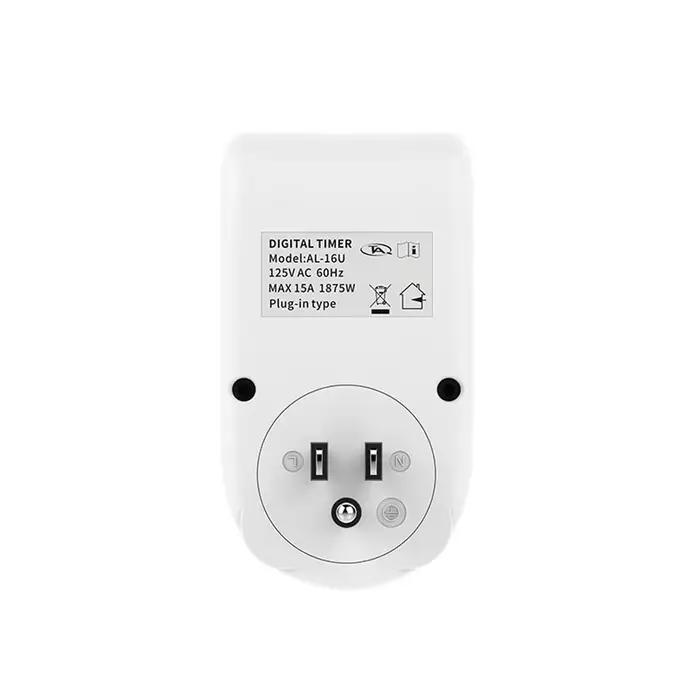 Minuteur numérique programmable EU/US/UK 1785W/2300W à économie d'énergie avec prise 10A/15A pour cuisine